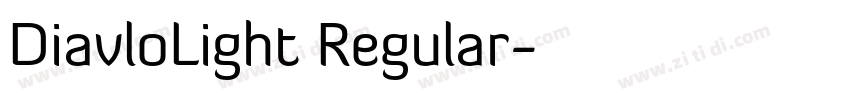 DiavloLight Regular字体转换